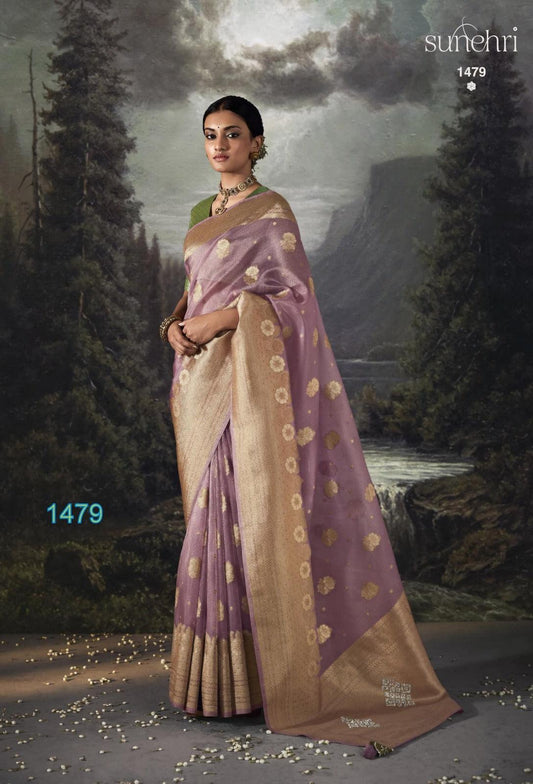 Banarasi Zari Weaving With Organza Fabric SR 6-2611 - D2i World