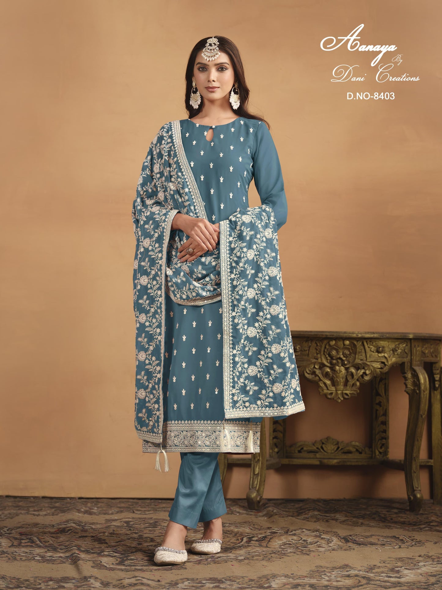 Georgette Embroidery Suit H2/GR/8/242903 - D2i World