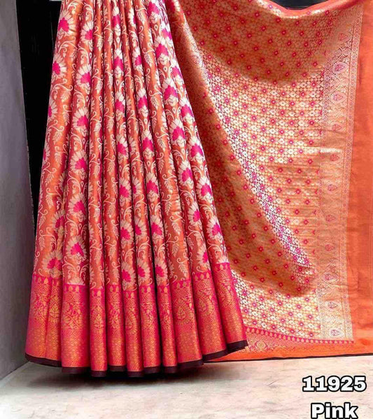 Kanjivaram Silk Gold Zari Weaving Saree SR 7-0910 - D2i World
