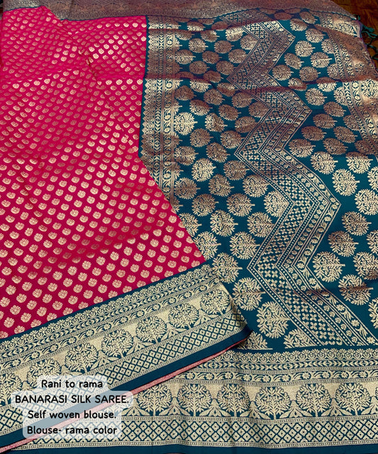 Soft Banarasi Saree With Banarasi Zari Weaving SR 5-0410 - D2i World
