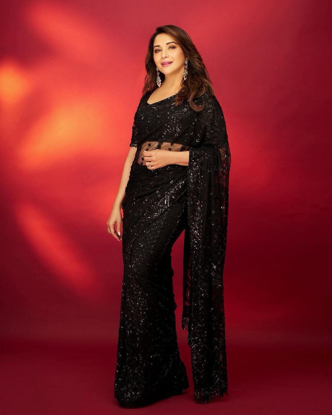 Soft Net Saree with Sequin Embroidery SR 16-1602 - D2i World